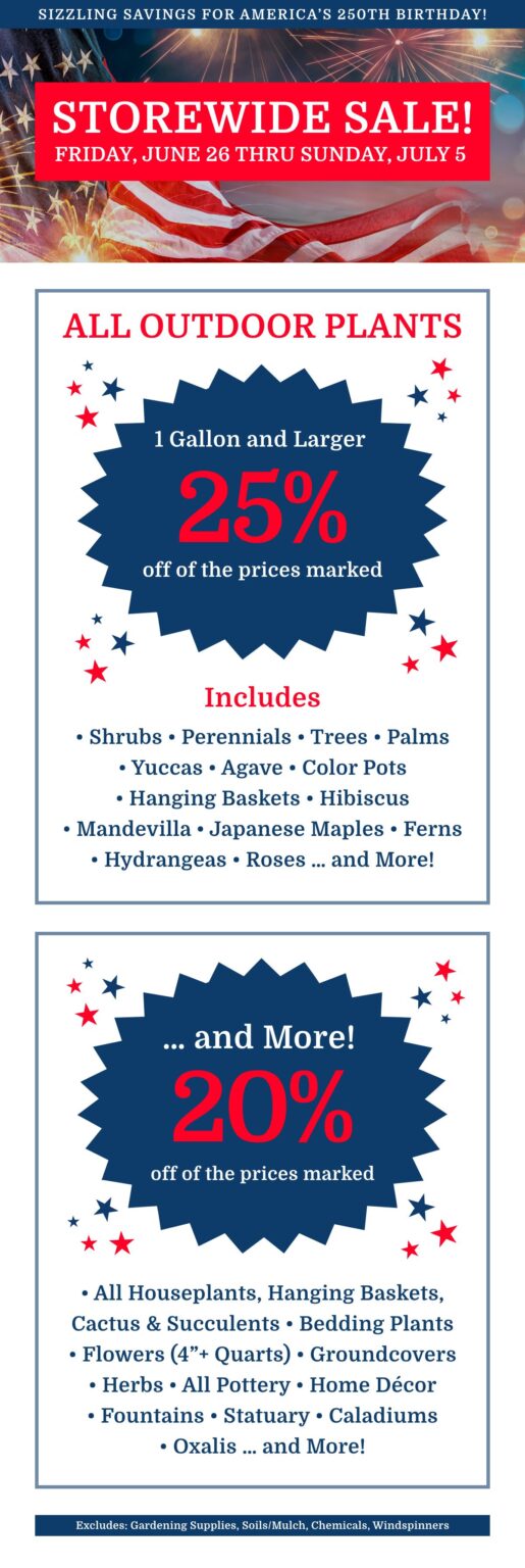 4th of July Sale