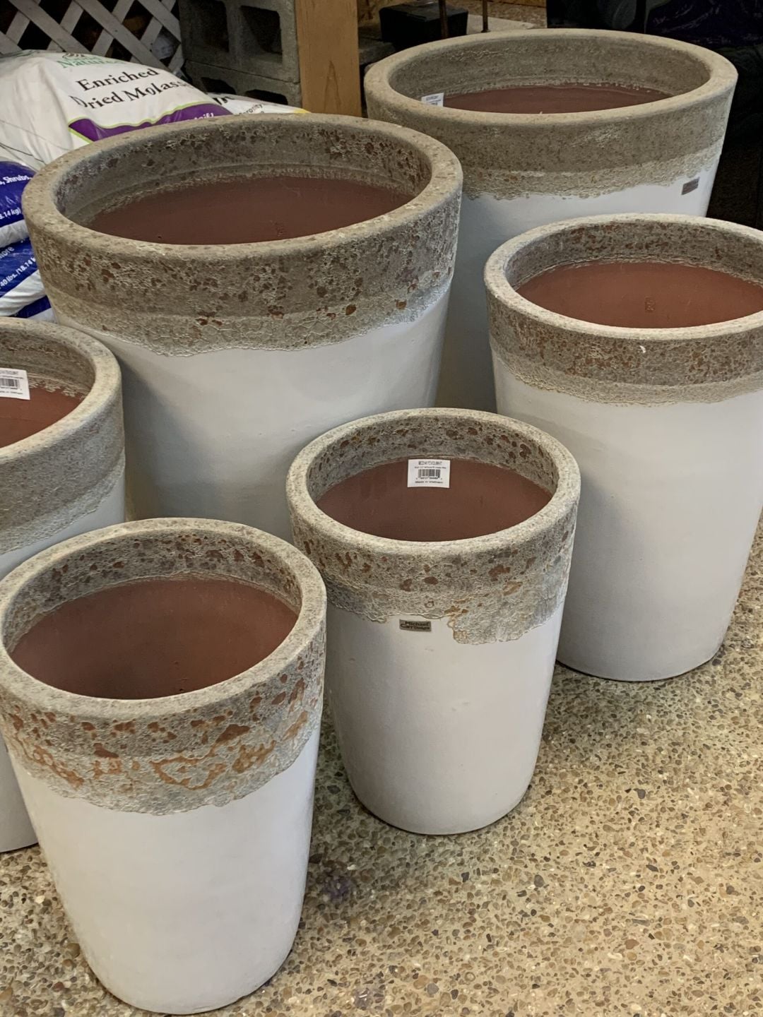 Michael Carr white glazed pottery collection